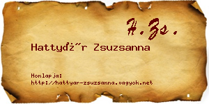 Hattyár Zsuzsanna névjegykártya