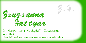 zsuzsanna hattyar business card